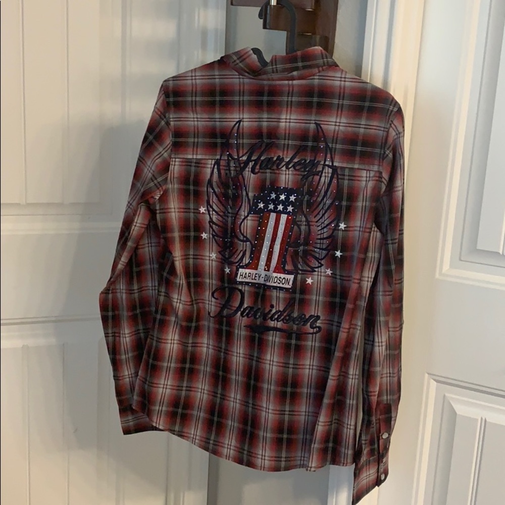 Harley Davidson pearl snap